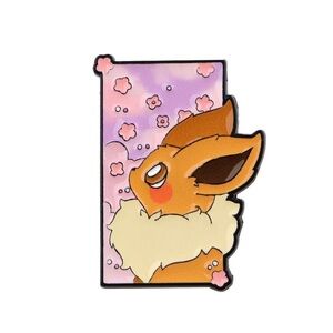 Pokemon Eevee Enamel Pin Brooch Eeveelutions Badge